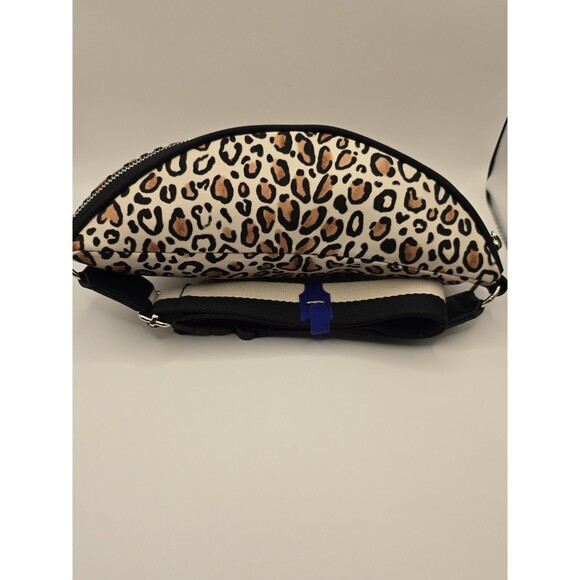 BRIGHTON Wild Cat Leopard Crossbody Belt Fanny Pack Belt Bag Britney Drumheller - Picture 8 of 11